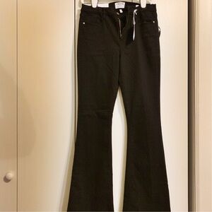 Frame Denim Black Flare Jeans